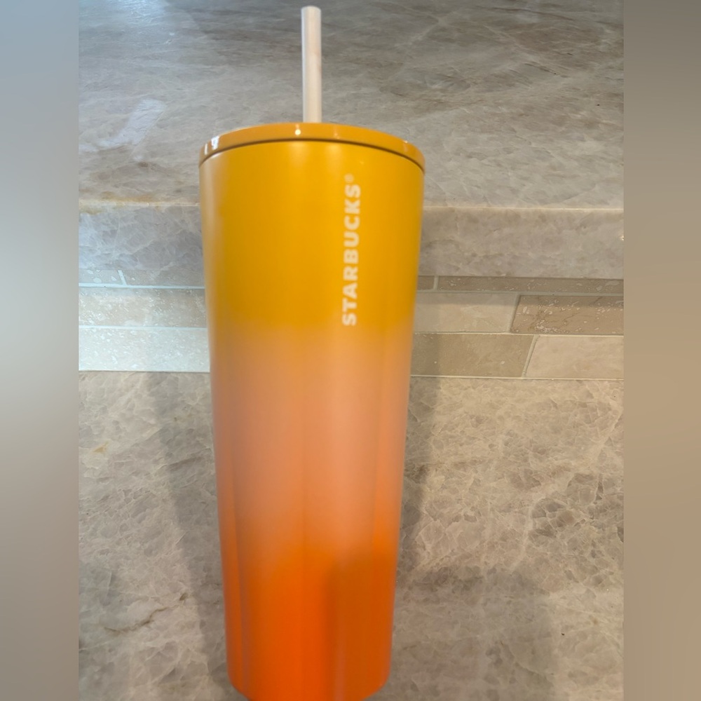 Starbucks Venti Gradient Tumbler - Orange and Yellow